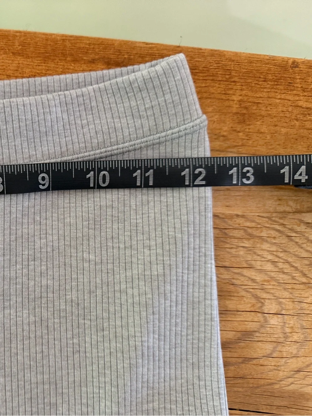 Alo Yoga High Waist Seamless Ribbed Two Tone Leggings Light Grey Women’s XS